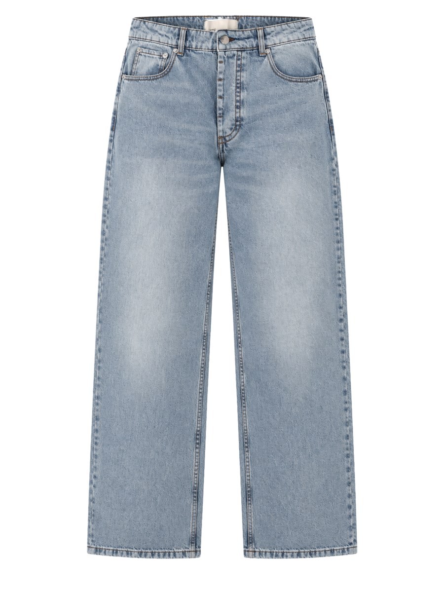 AMI PARIS Jeans Baggy In Denim Di Cotone
