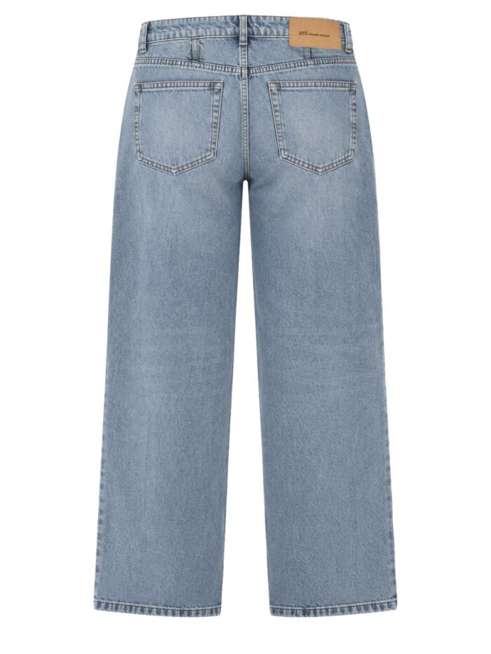 AMI PARIS Jeans Baggy In Denim Di Cotone