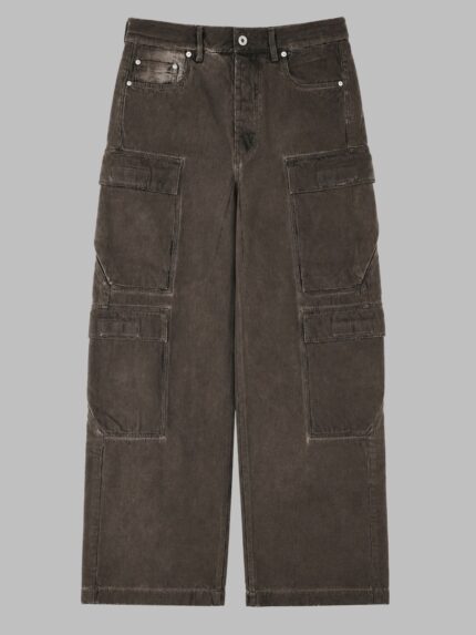 RICK OWENS DRKSHDW JEANS CARGO IN DENIM DI COTONE