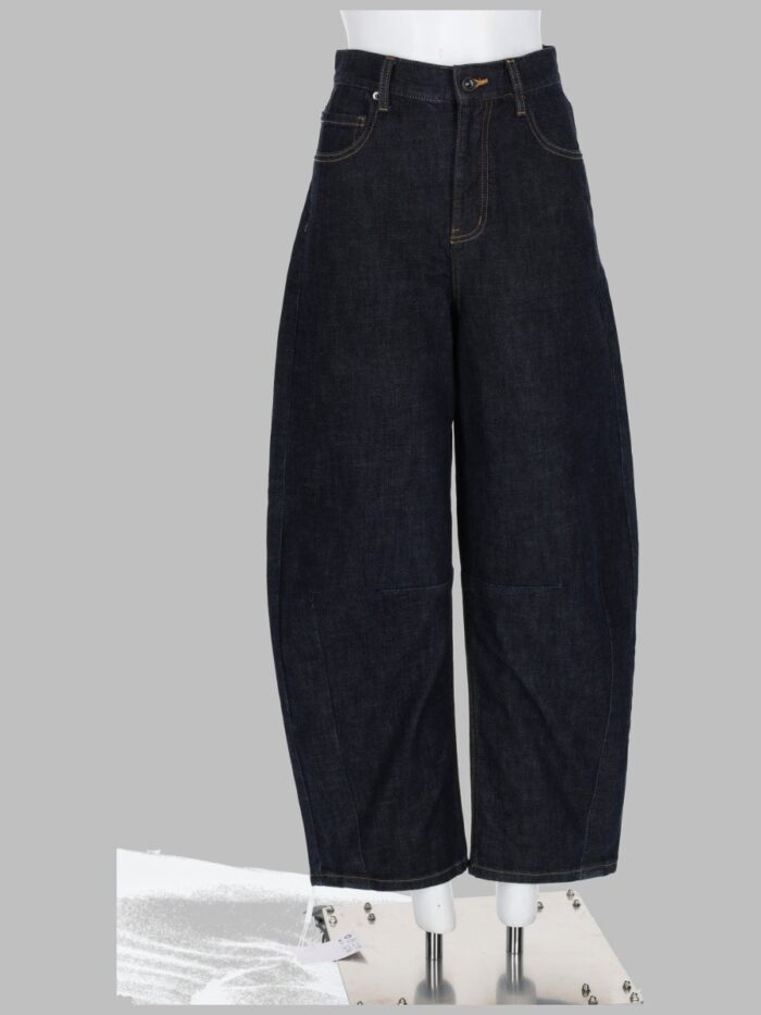 self portrait jeans dritti in denim di cotone SELF-PORTRAIT JEANS DRITTI IN DENIM DI COTONE
