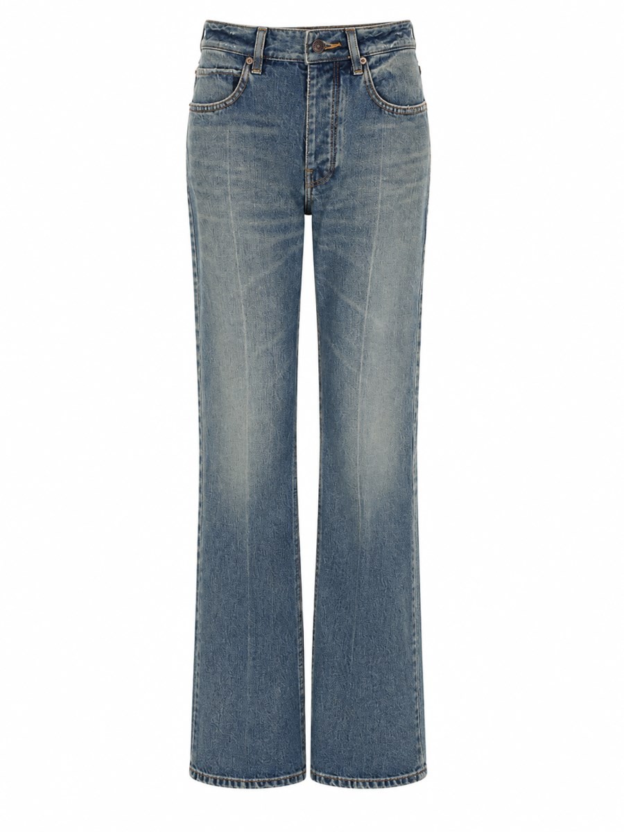 Balenciaga JEANS IN DENIM CON DETTAGLI USURATI