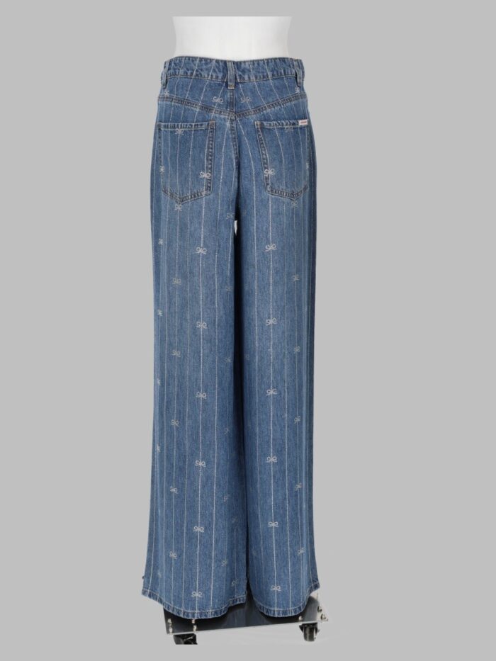 SELF-PORTRAIT Jeans In Denim Con Strass