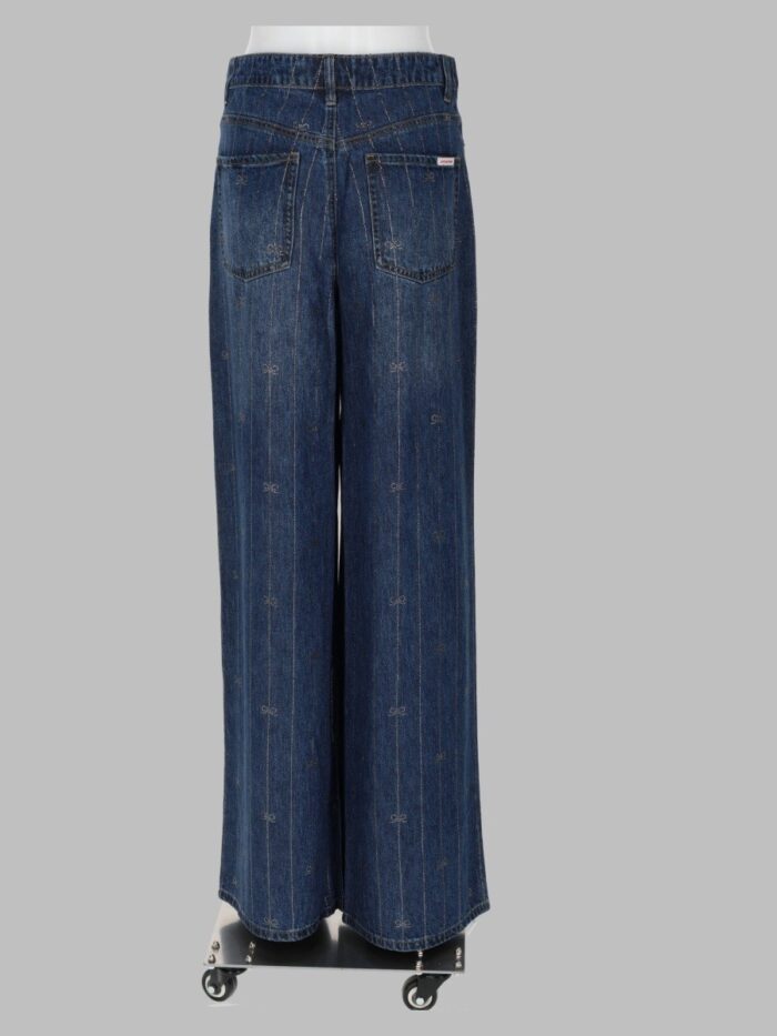 SELF-PORTRAIT Jeans In Denim Con Strass