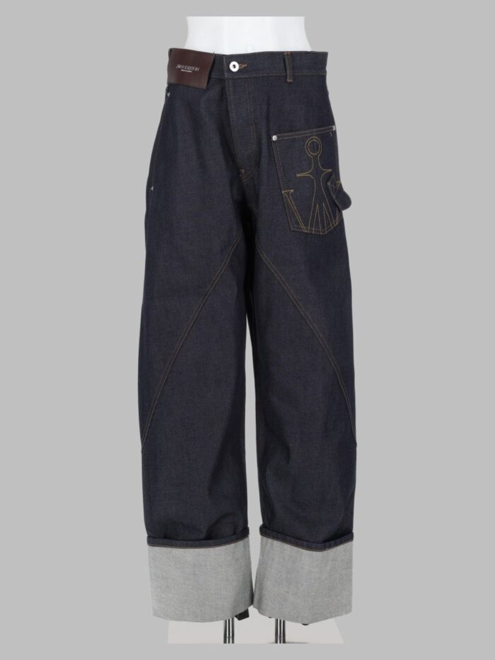 jw anderson jeans twisted turn up workwear Jw Anderson Jeans Twisted Turn-up Workwear