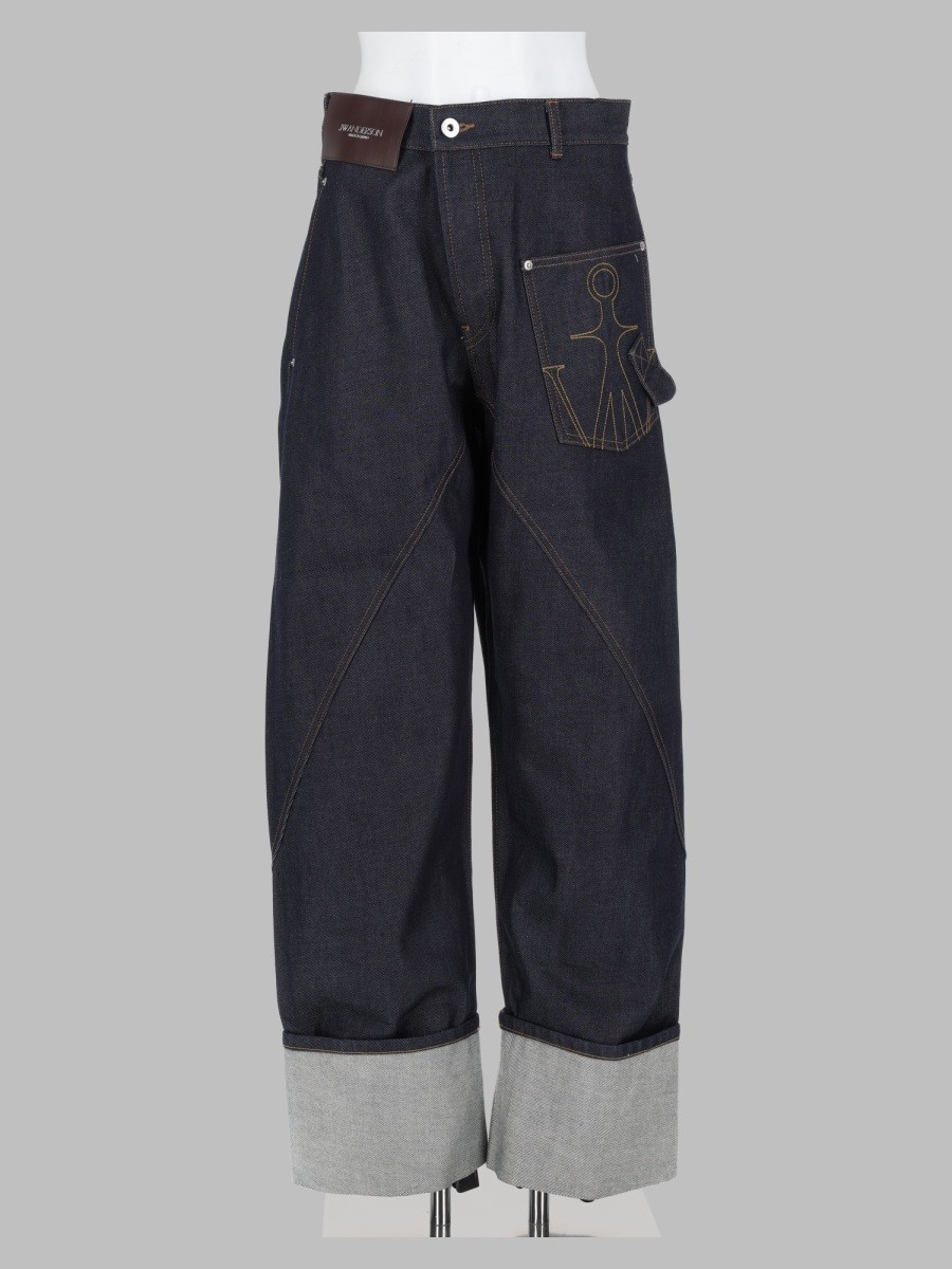 Jw Anderson Jeans Twisted Turn-up Workwear