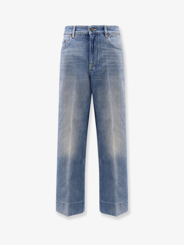 Jeans With Chex Valentino Detail