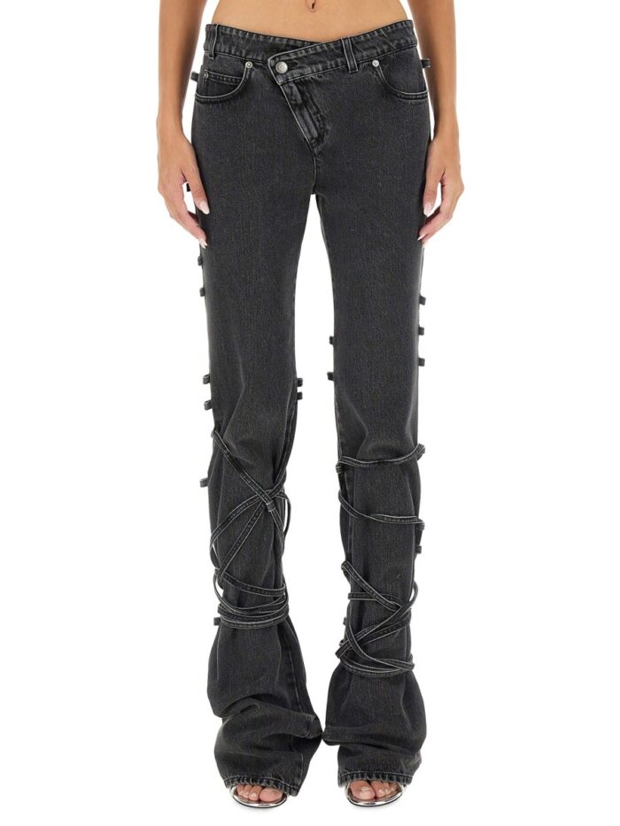 alexander mcqueen jeans with knotted detail Alexander Mcqueen JEANS WITH KNOTTED DETAIL