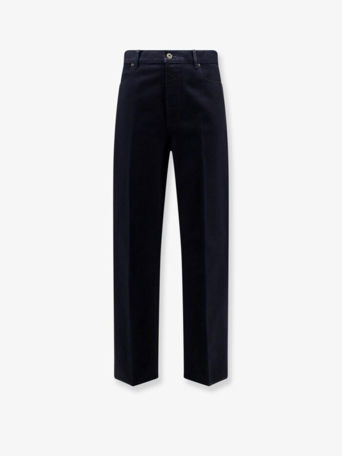 Bottega Veneta Jeans With Leather Patch With Embossed Intrecciato Motif
