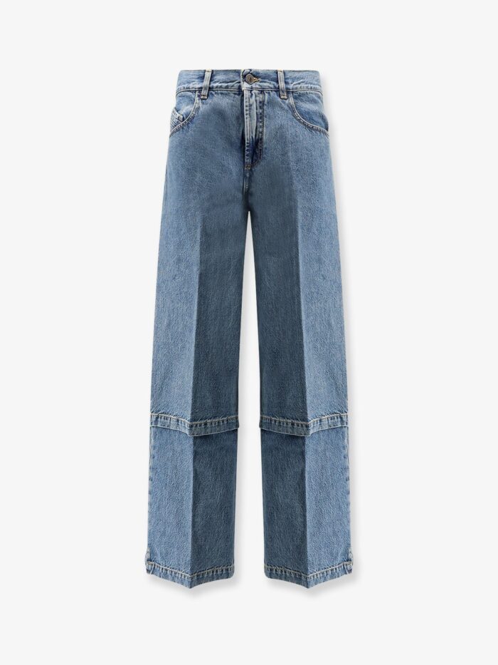 the attico jeans with logo embroidery The Attico Jeans With Logo Embroidery