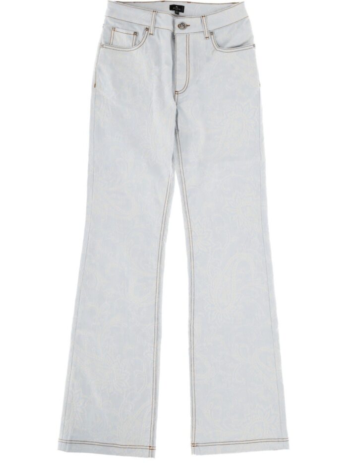 etro jeans with paisley pattern Etro Jeans With Paisley Pattern