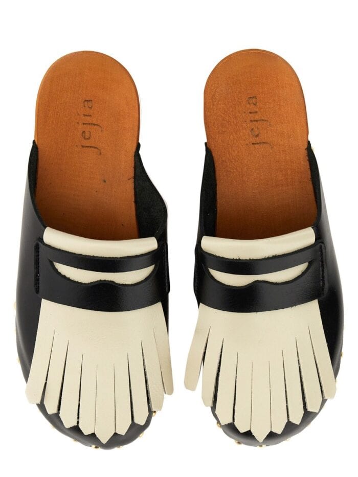 JEJIA LEATHER CLOGS