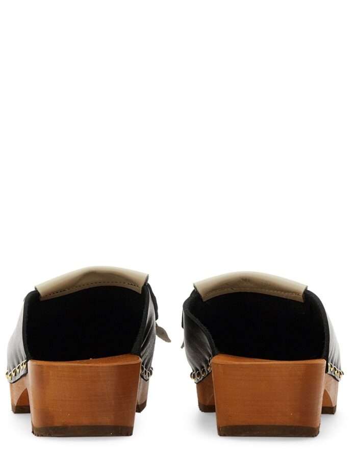 JEJIA LEATHER CLOGS