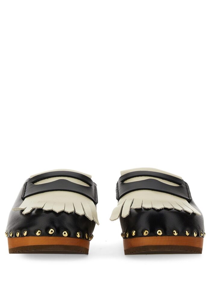 JEJIA LEATHER CLOGS