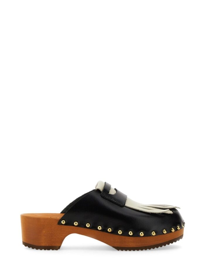 JEJIA LEATHER CLOGS