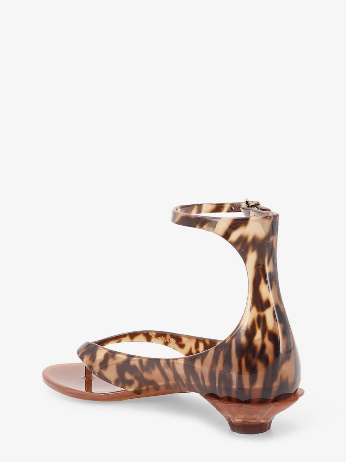 CHLOE' Jelly TPU Sandals With Animal Print