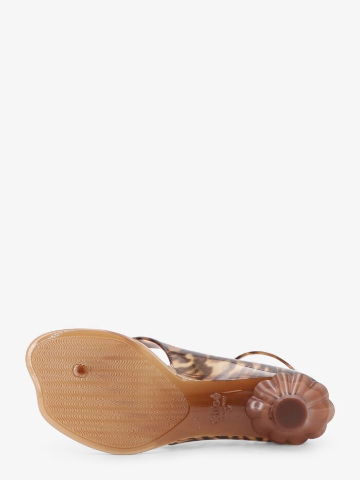 CHLOE' Jelly TPU Sandals With Animal Print