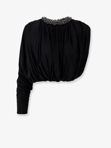 SELF PORTRAIT Jerset Top With Asymmetric Sleeves