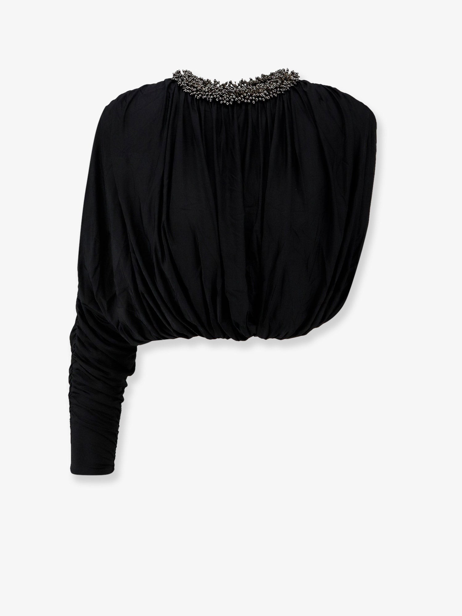 SELF PORTRAIT Jerset Top With Asymmetric Sleeves