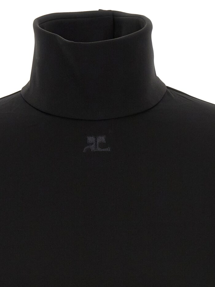 COURREGES 'Jersey Mockneck' Bodysuit