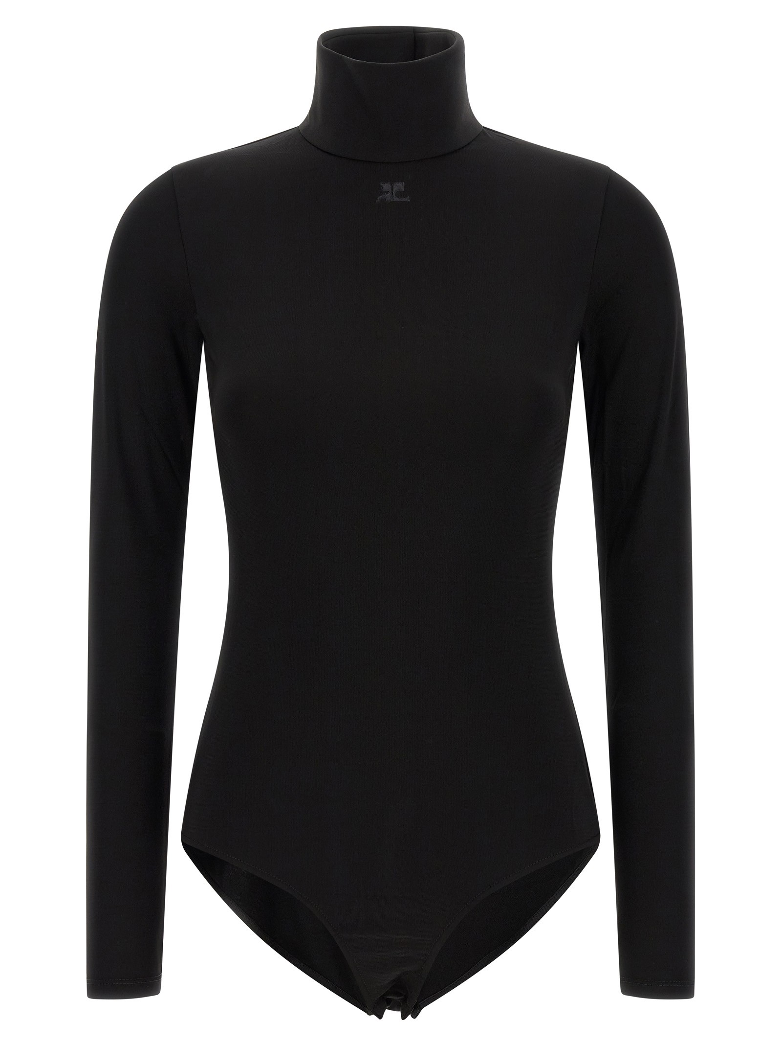 COURREGES 'Jersey Mockneck' Bodysuit