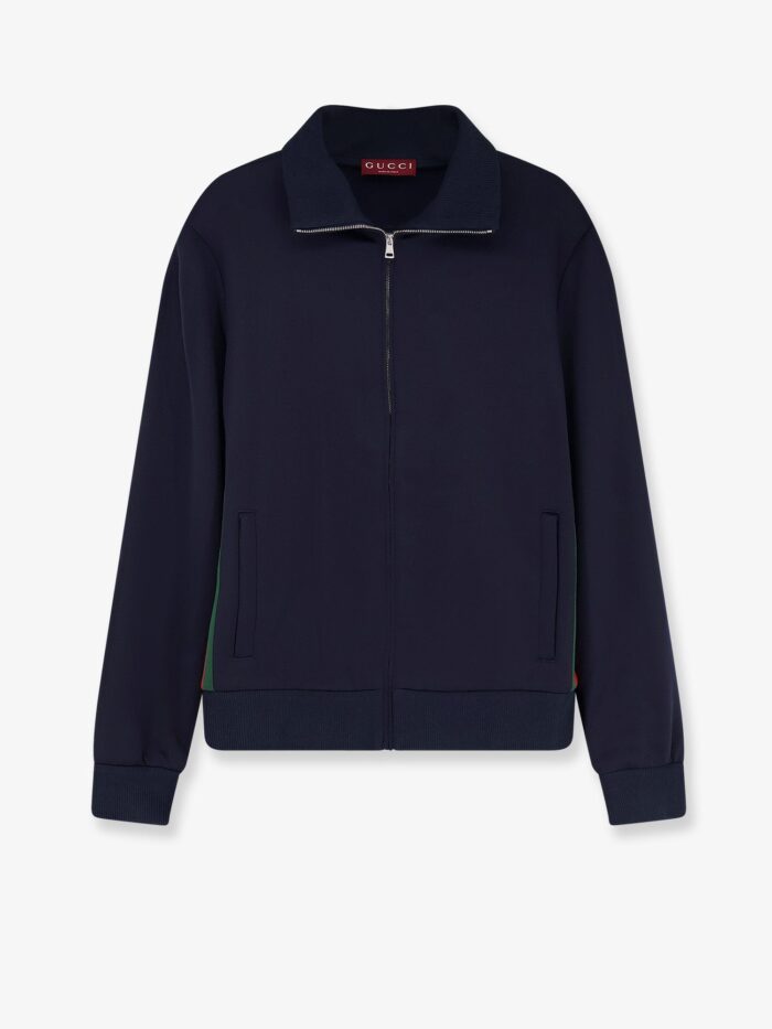 gucci jersey sweatshirt with lateral web band Gucci Jersey Sweatshirt With Lateral Web Band