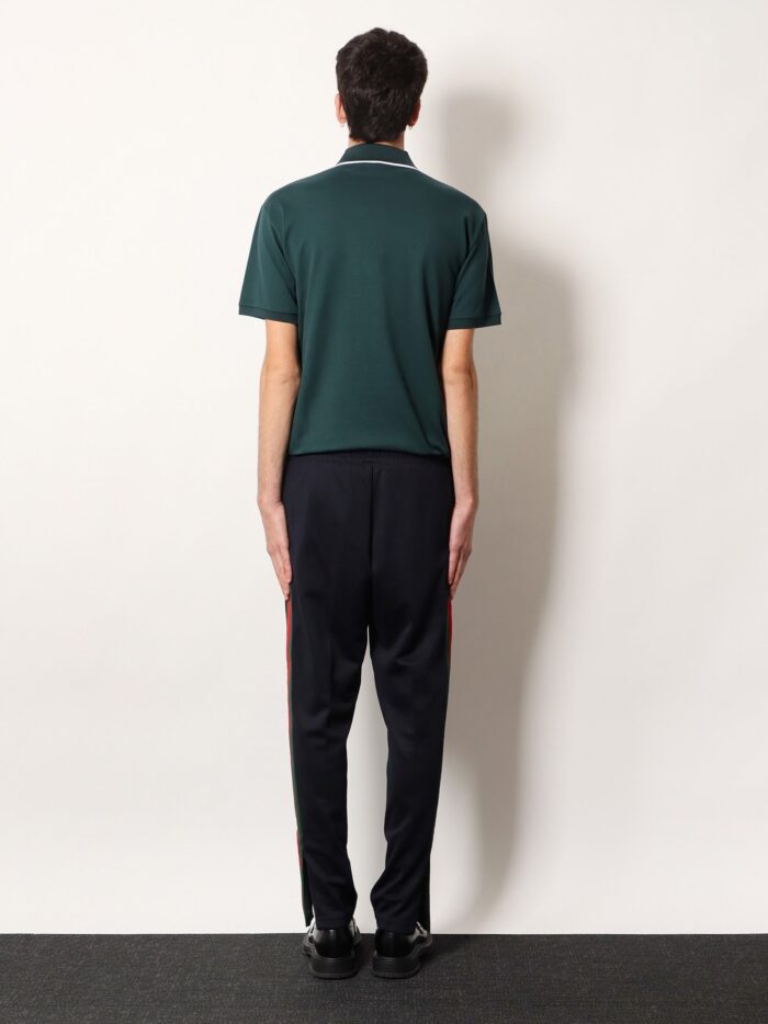 Gucci Jersey Trouser With Lateral Web Detail