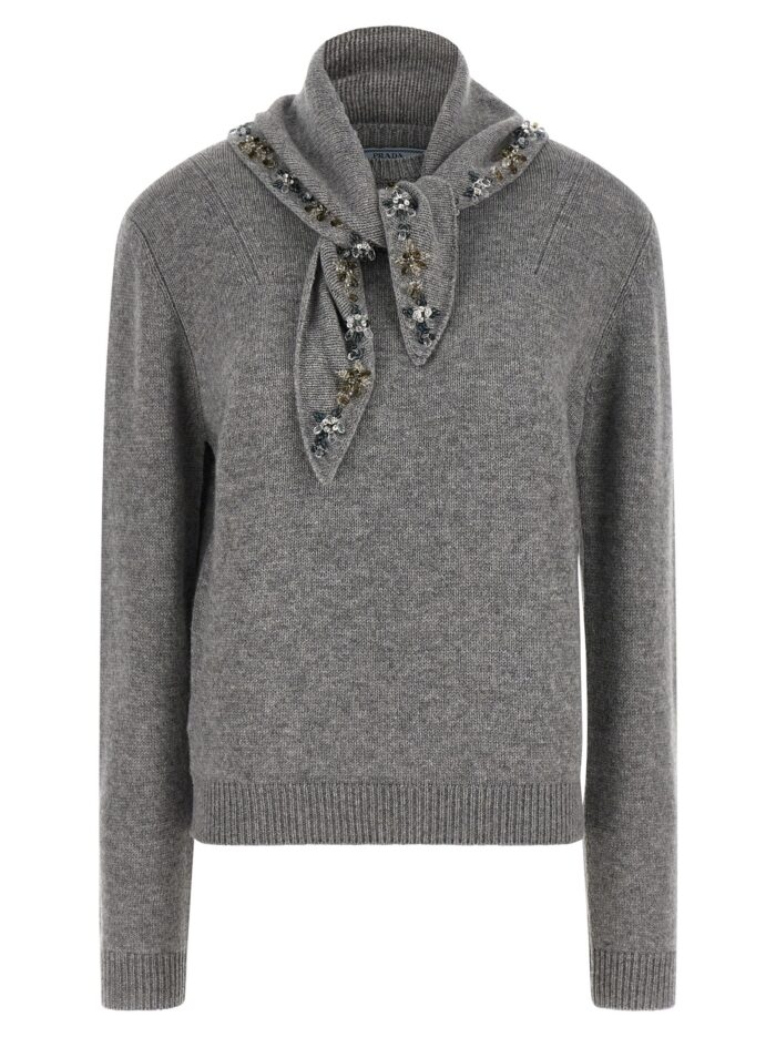 prada jewel bandana sweater PRADA Jewel Bandana Sweater