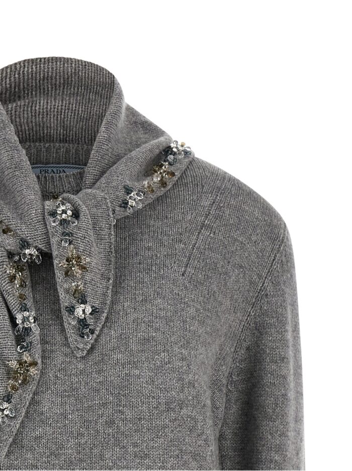 PRADA Jewel Bandana Sweater