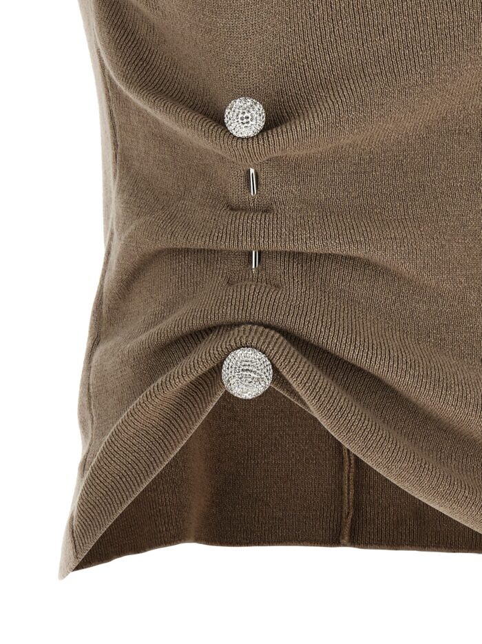 GIUSEPPE DI MORABITO Jewel Brooch Top