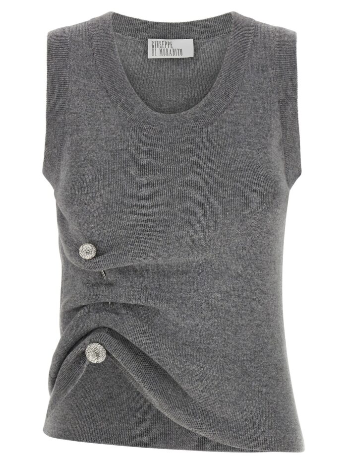 GIUSEPPE DI MORABITO Jewel Brooch Top