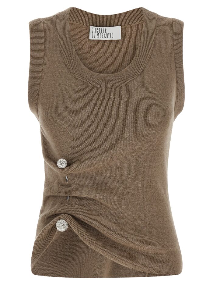 GIUSEPPE DI MORABITO Jewel Brooch Top