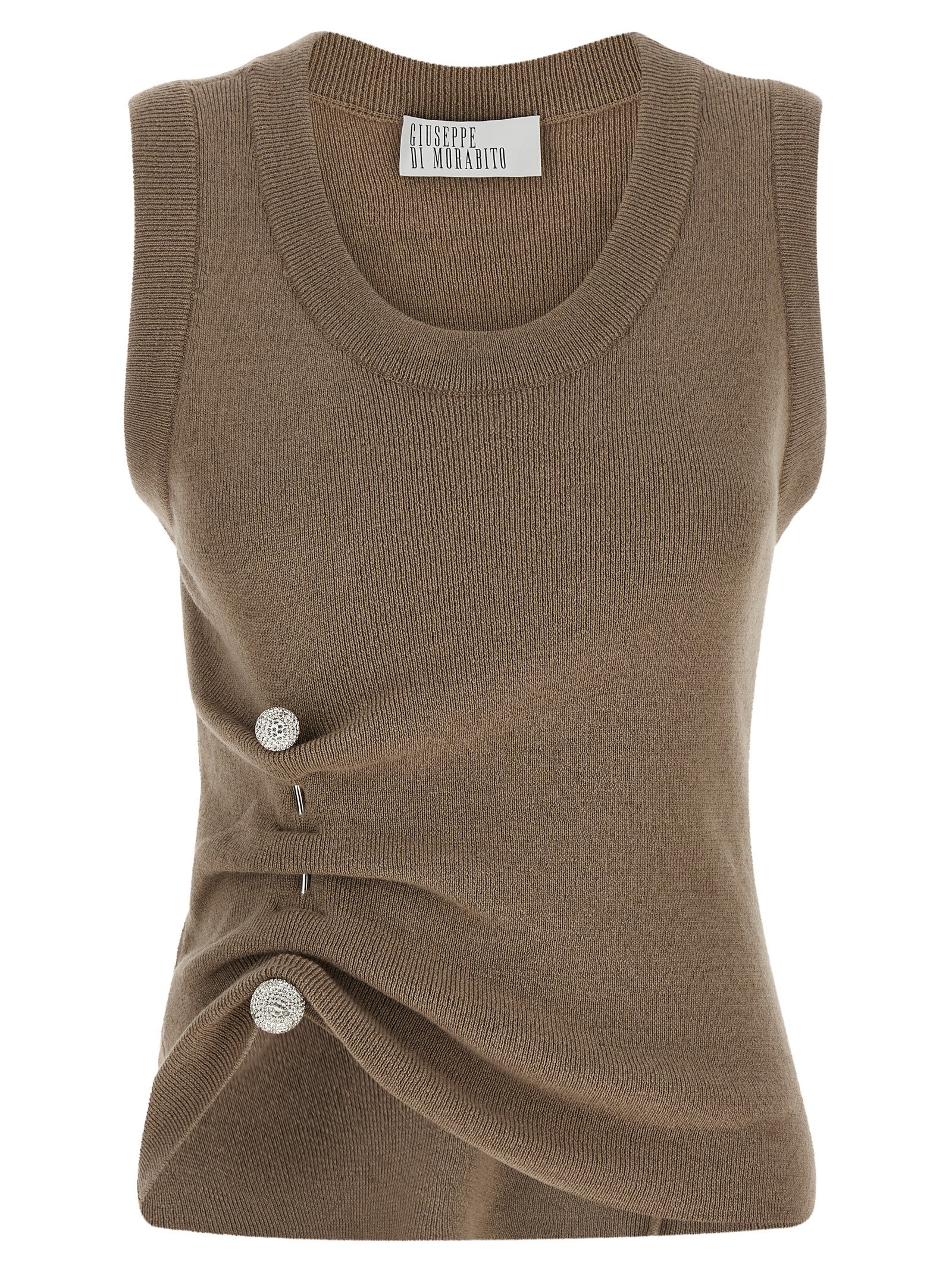 GIUSEPPE DI MORABITO Jewel Brooch Top