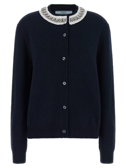 PRADA Jewel Collar Cardigan