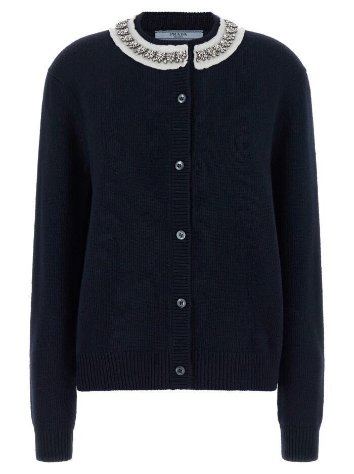 PRADA Jewel Collar Cardigan