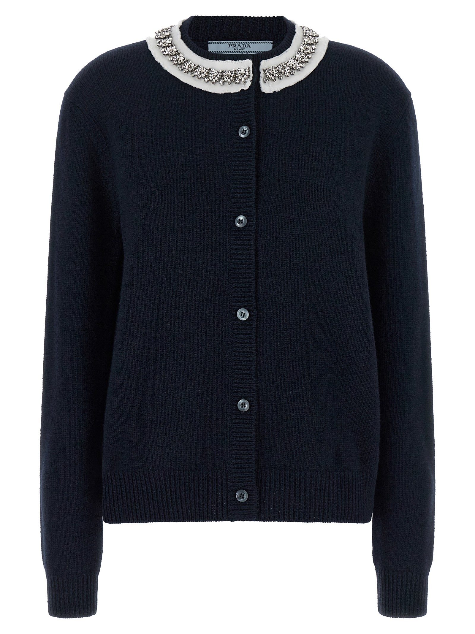 PRADA Jewel Collar Cardigan