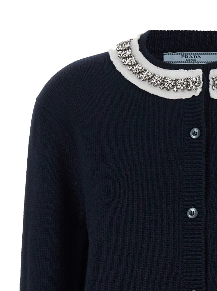 PRADA Jewel Collar Cardigan