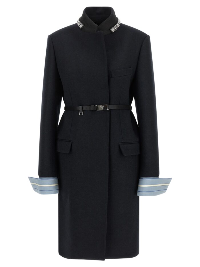 prada jewel collar coat PRADA Jewel Collar Coat