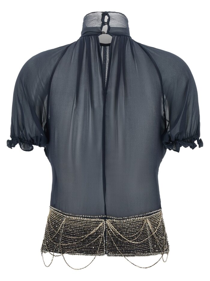 The Attico Jewel Embroidery Top