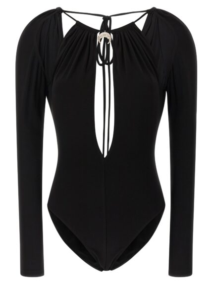 MARINE SERRE Jewel Pendant Bodysuit