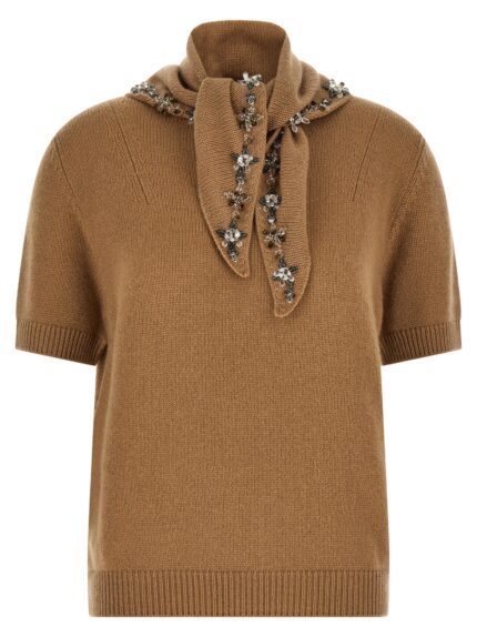 PRADA Jewel Scarf Sweater