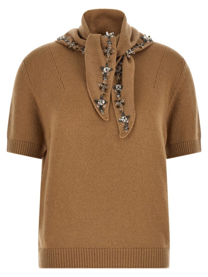 PRADA Jewel Scarf Sweater