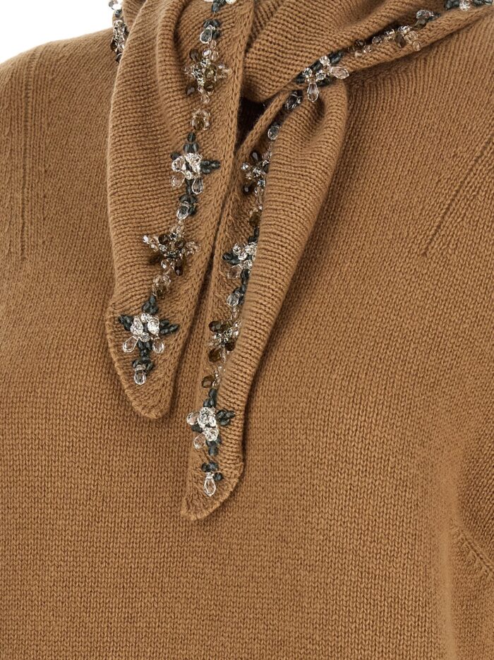 PRADA Jewel Scarf Sweater