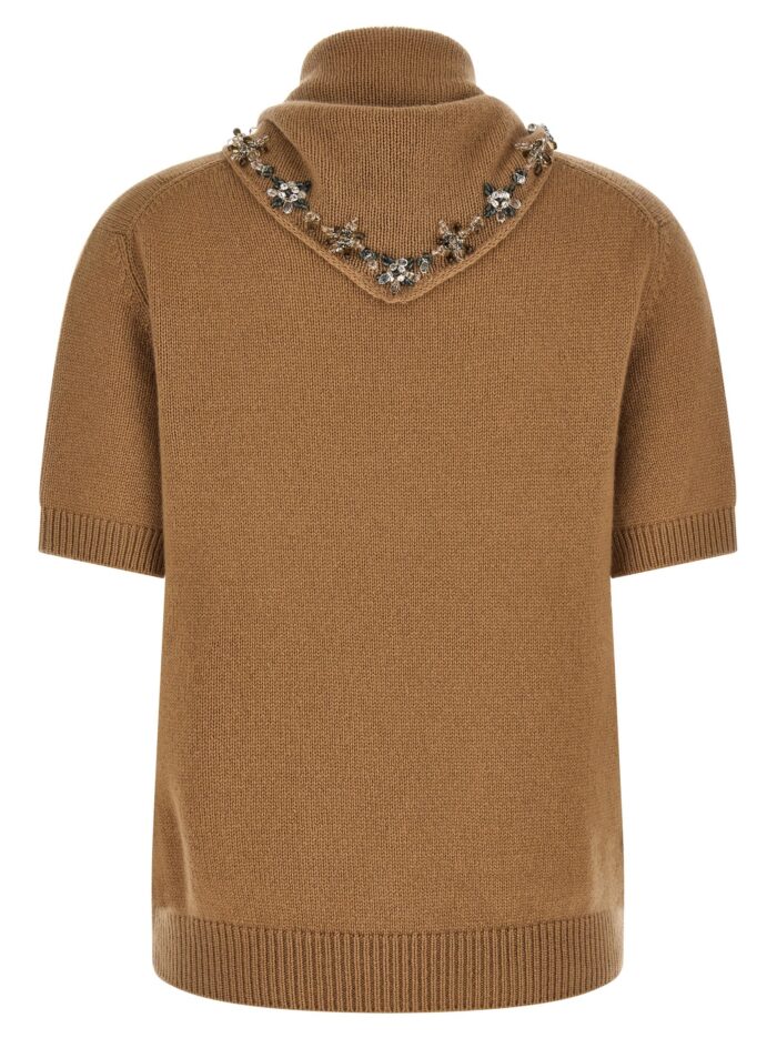 PRADA Jewel Scarf Sweater