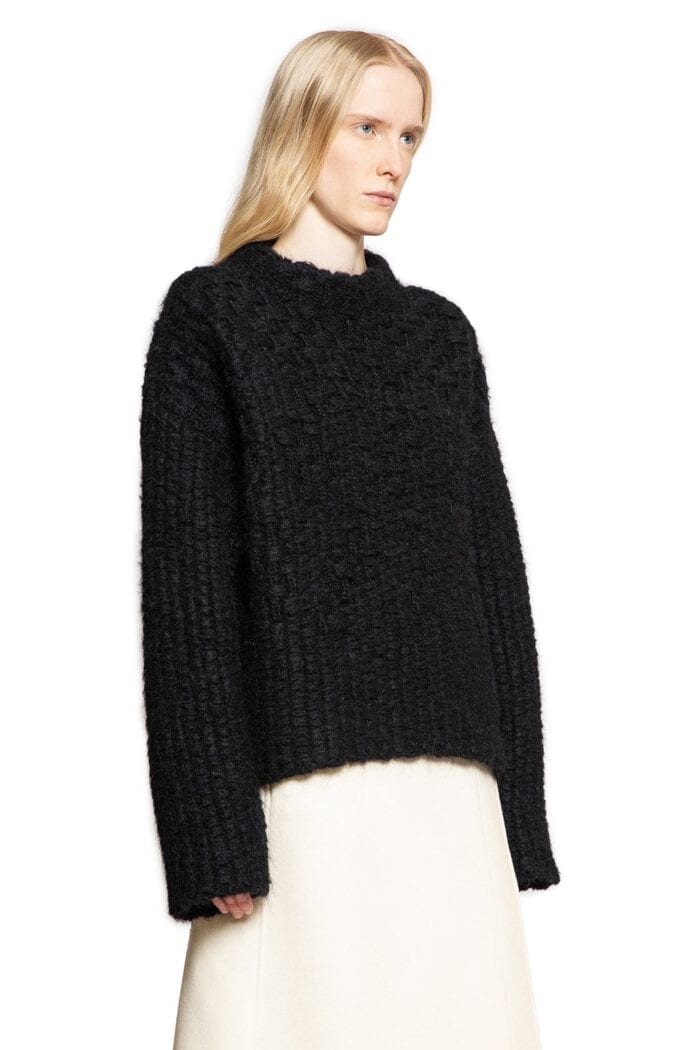 JIL SANDER Alpaca Mohair Basketweave Jumper