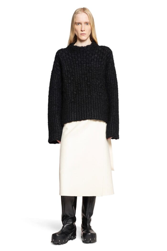 JIL SANDER Alpaca Mohair Basketweave Jumper