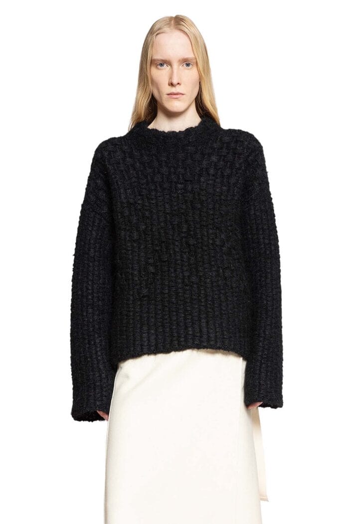 JIL SANDER Alpaca Mohair Basketweave Jumper