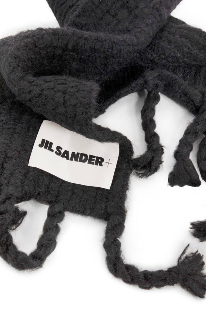 JIL SANDER Alpaca Mohair Basketweave Scarf