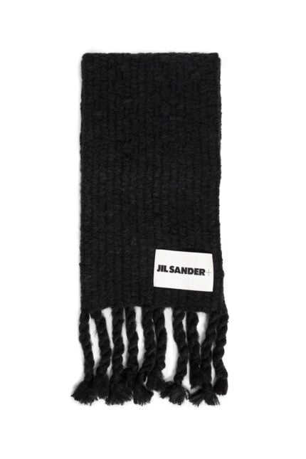 JIL SANDER Alpaca Mohair Basketweave Scarf