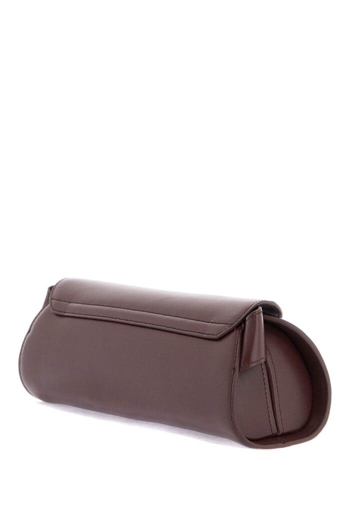 JIL SANDER Cannolo Sm Bag In Dark Brown Calf Leather