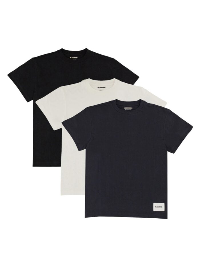 JIL SANDER CONFEZIONE DA TRE T-SHIRT